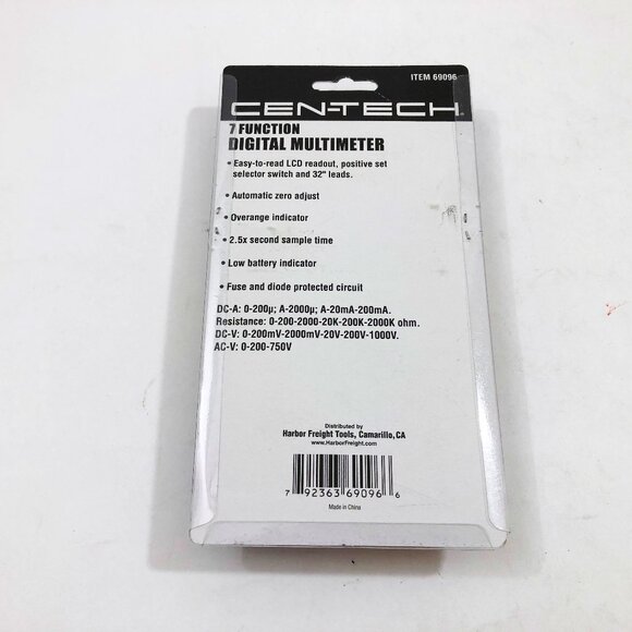 Cen-Tech Digital Multimeter 7 Functions New - Picture 2 of 4